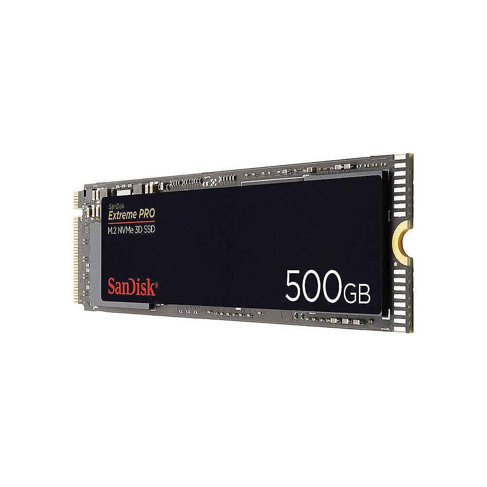 SanDisk Extreme PRO SSD 500GB 3D TLC NVMe - M.2 2280, SanDisk, Extreme, PRO, SSD, 500GB, 3D, TLC, NVMe, M.2, 2280