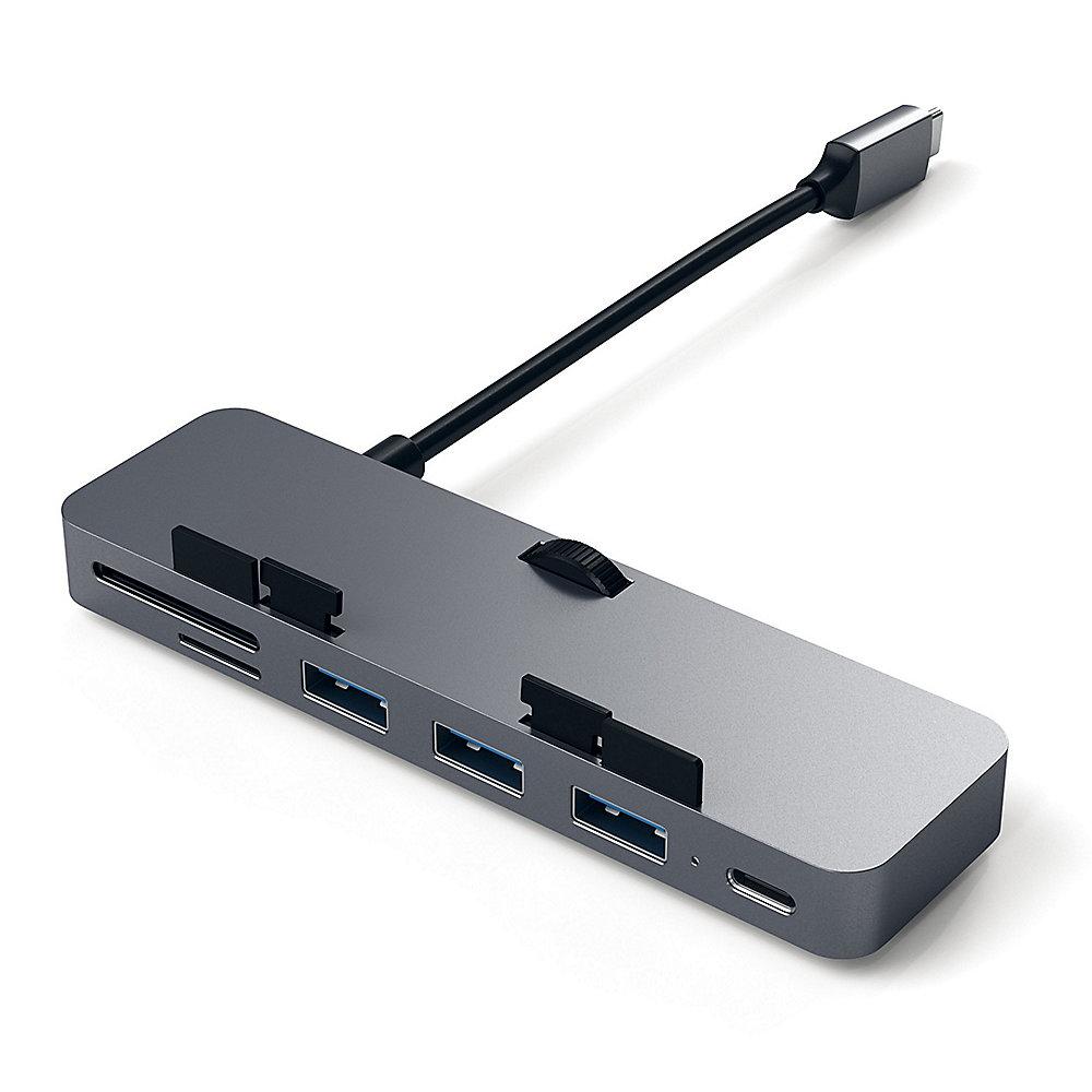 Satechi USB-C Clamp Hub Pro Multi-Port Adapter Space Gray, Satechi, USB-C, Clamp, Hub, Pro, Multi-Port, Adapter, Space, Gray