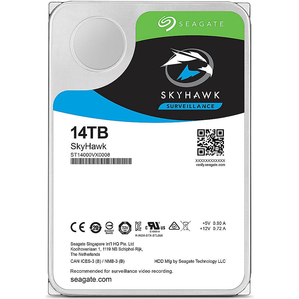Seagate SkyHawk HDD ST14000VX0008 - 14TB 7200rpm 256MB 3.5zoll SATA600