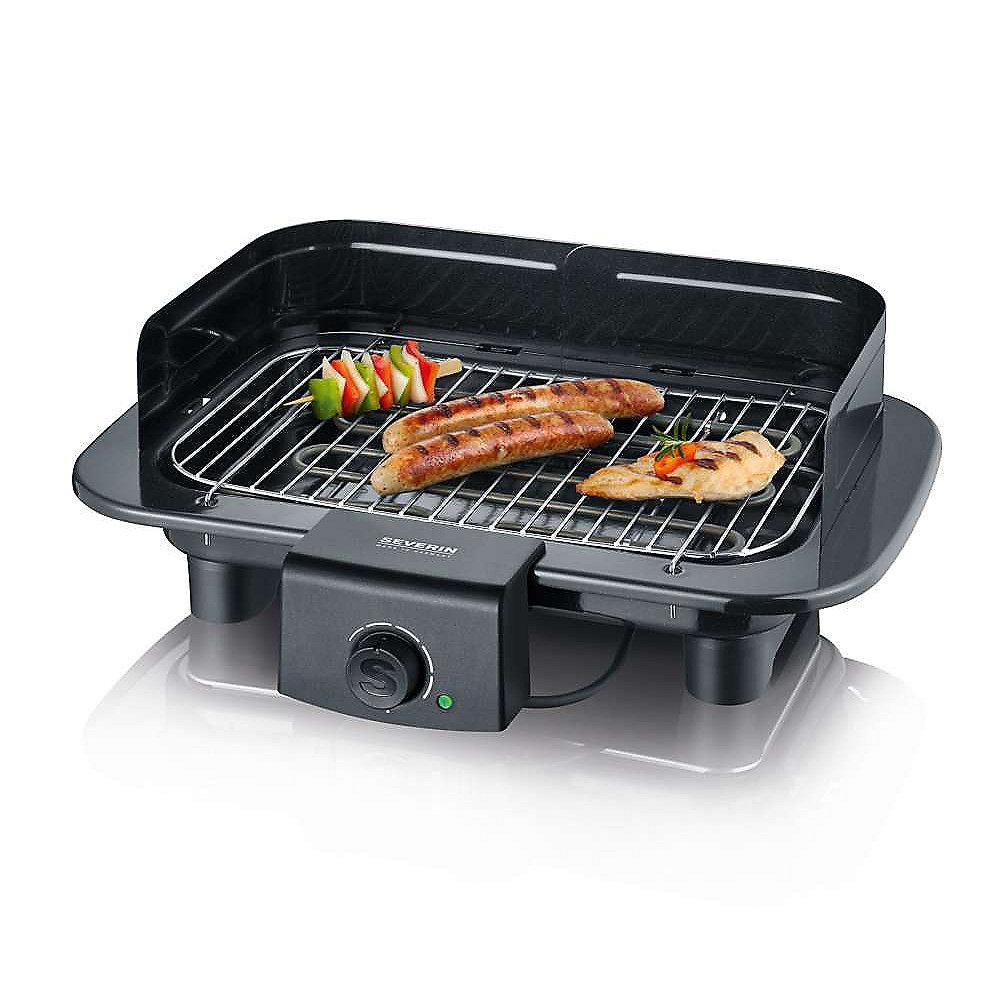 Severin PG 9710 Barbecue-Grill mit Windschutz inkl. Ball