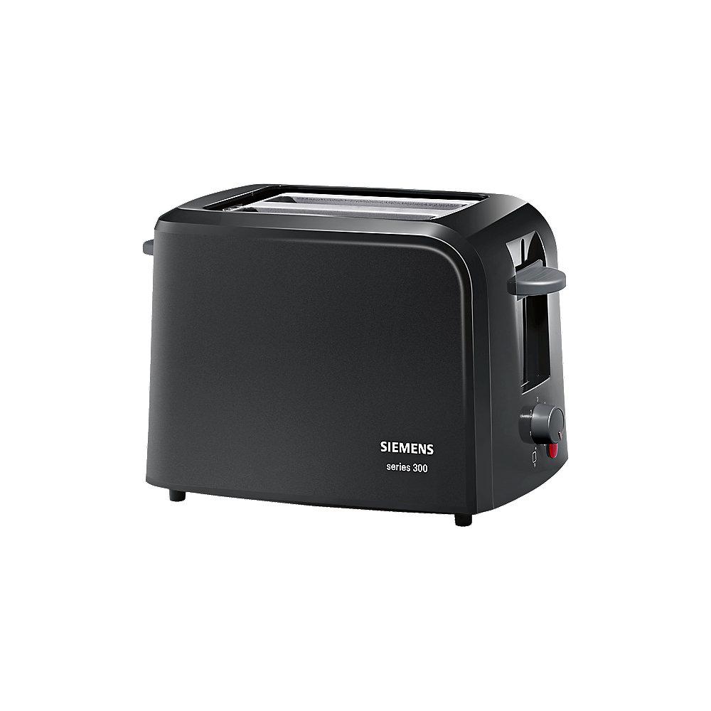 Siemens TT3A0103 Kompakt-Toaster schwarz, Siemens, TT3A0103, Kompakt-Toaster, schwarz