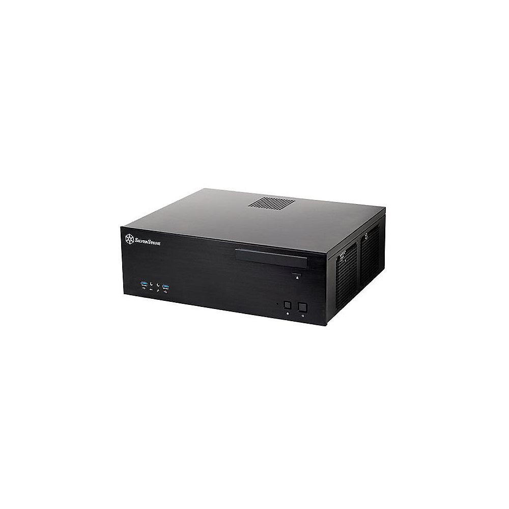 SilverStone GRANDIA GD04 HTPC-Gehäuse  mATX, mDTX, ITX USB3.0 schwarz