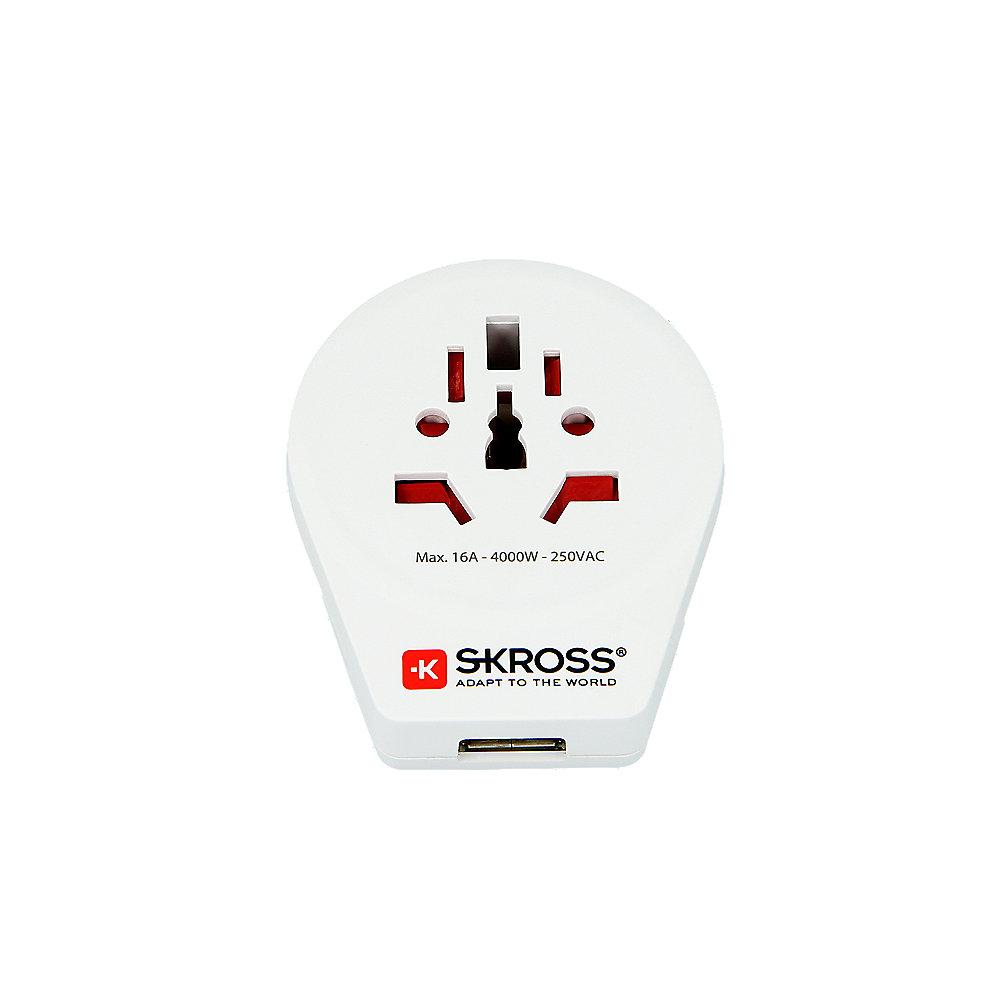 SKROSS Country Adapter World to Europe USB 1.500260
