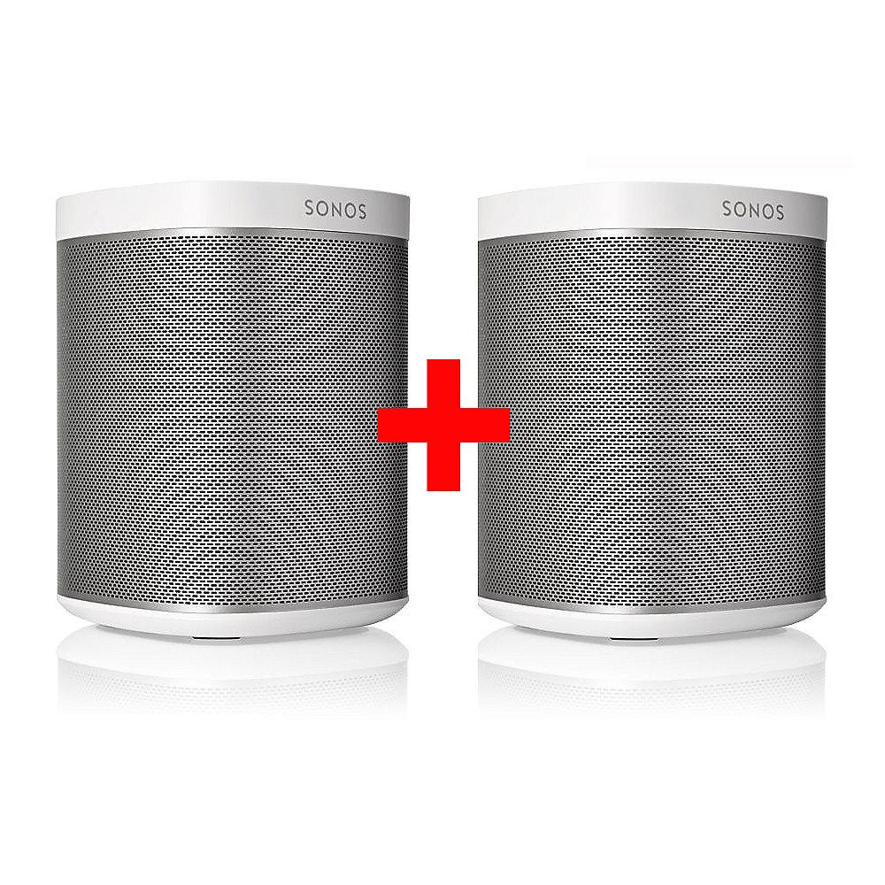 Sonos PLAY:1 weiß Paar Kompakter Multiroom Smart Speaker für Music Streaming, Sonos, PLAY:1, weiß, Paar, Kompakter, Multiroom, Smart, Speaker, Music, Streaming