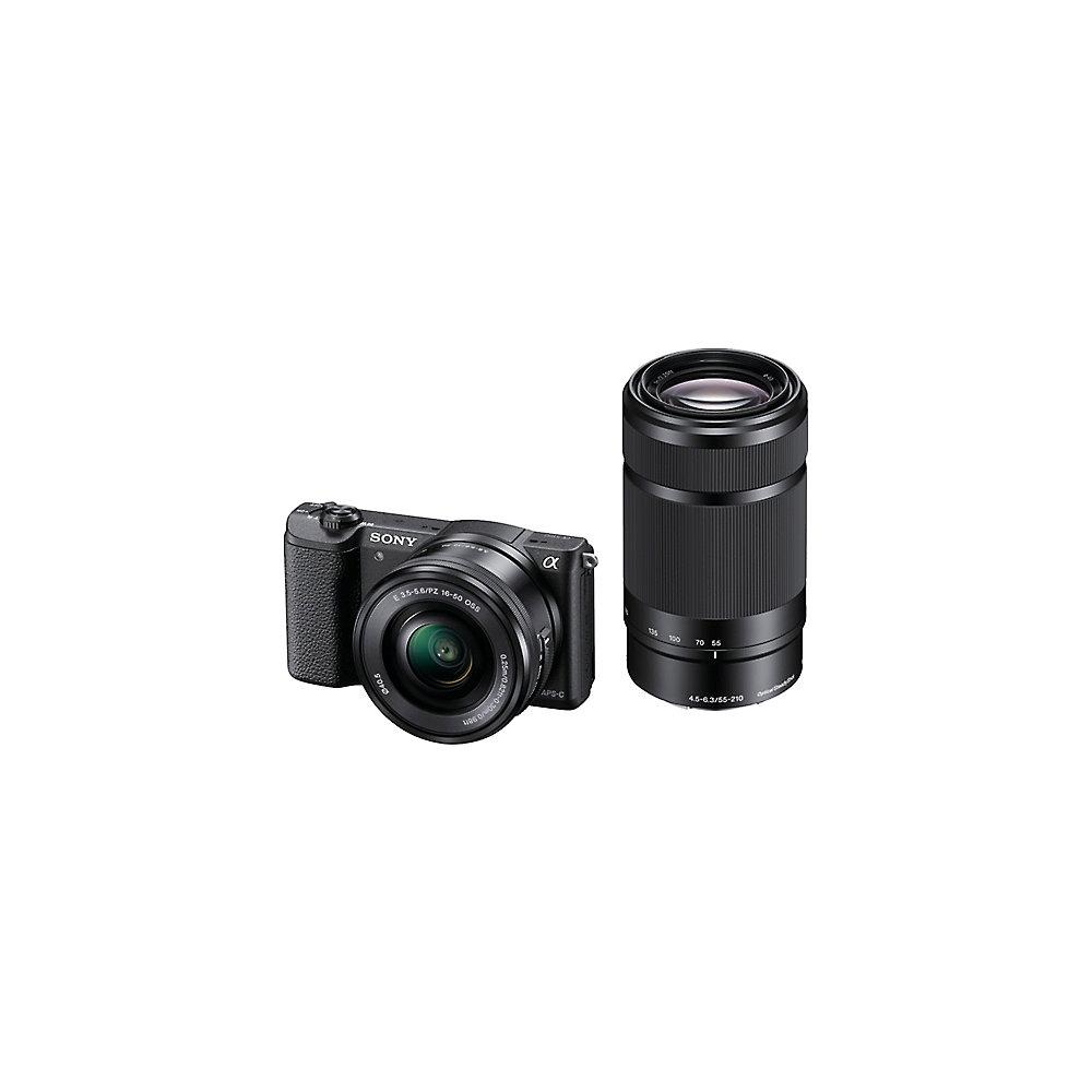 Sony Alpha 5100 Kit 16-50mm   55-210mm Systemkamera schwarz (ILCE5100YB.CEC), Sony, Alpha, 5100, Kit, 16-50mm, , 55-210mm, Systemkamera, schwarz, ILCE5100YB.CEC,