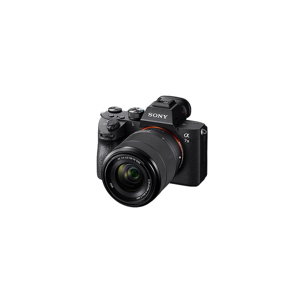 Sony Alpha 7 III Kit mit SEL-2870 Objektiv 28-70mm Systemkamera (ILCE-7M3K)