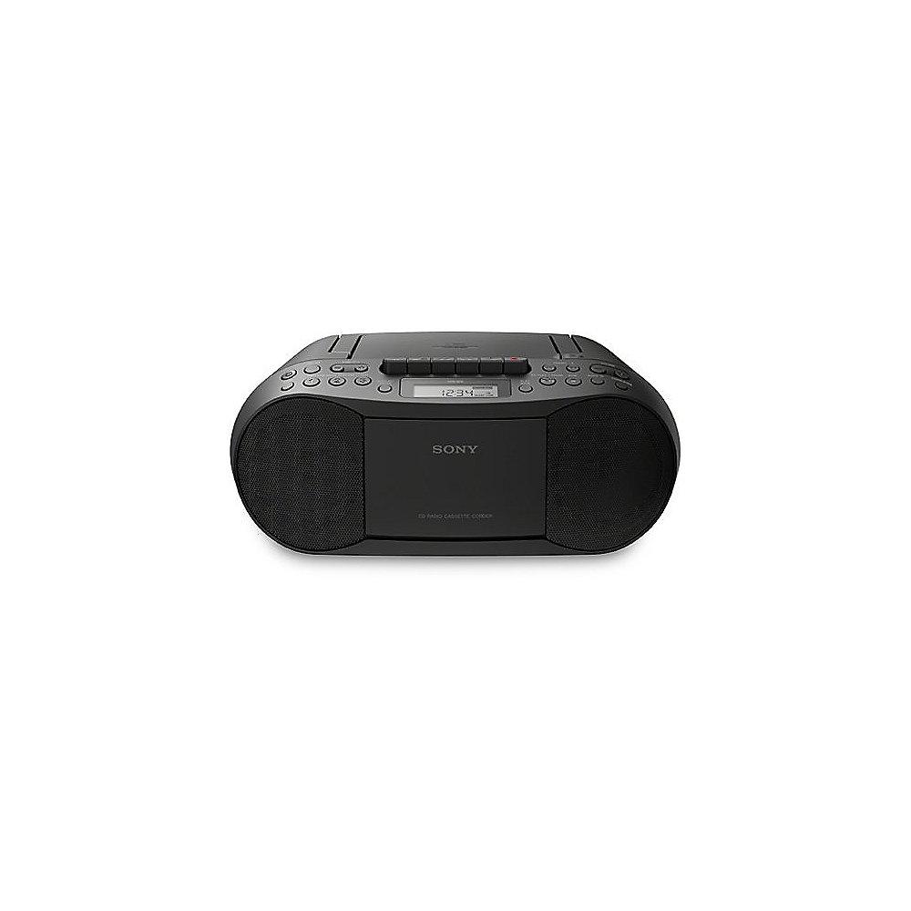 Sony CFD-S70B Boombox CD Kassette Radio schwarz, Sony, CFD-S70B, Boombox, CD, Kassette, Radio, schwarz