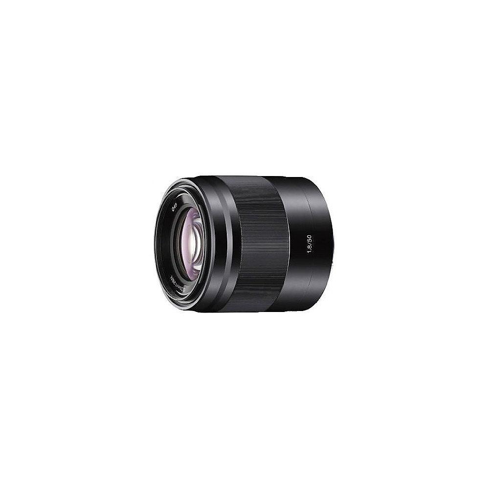 Sony E 50mm f/1.8 OSS Porträtobjektiv E-Mount (SEL-50F18) schwarz