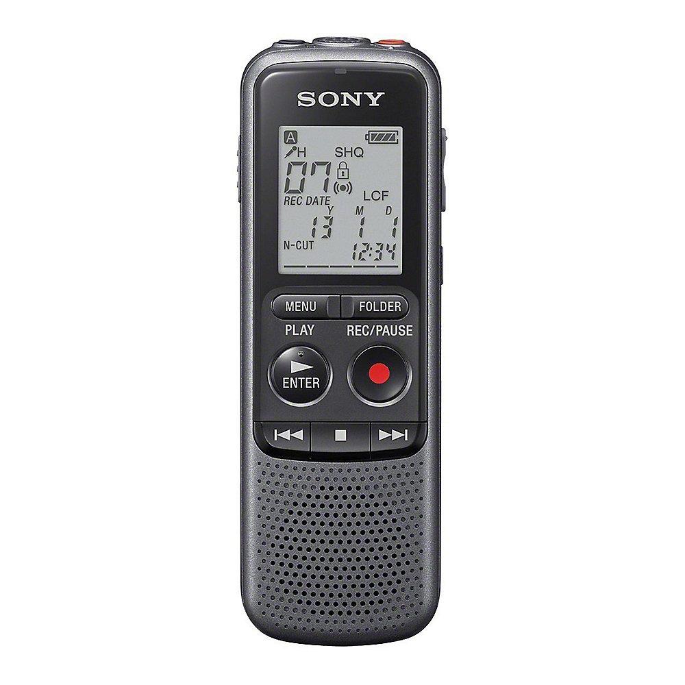 Sony ICD-PX240 4GB Digitaler Mono Voice Recorder grau, Sony, ICD-PX240, 4GB, Digitaler, Mono, Voice, Recorder, grau