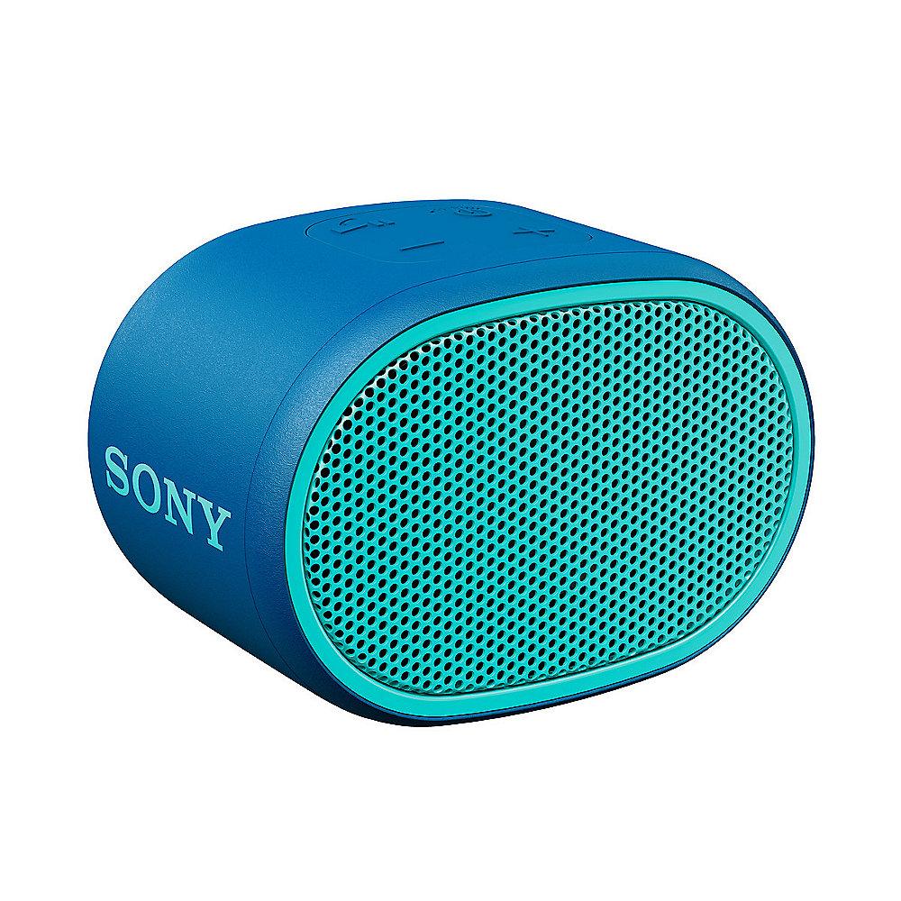 Sony SRS-XB01 tragbarer Bluetooth Lautspr. 6h Akku Spritzwassergesch. blau