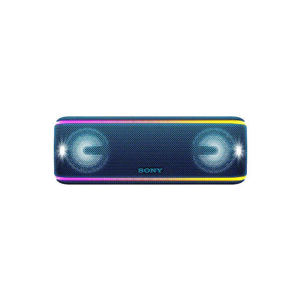 Sony SRS-XB41 tragbarer Lautsprecher (wasserabweisend, NFC, Bluetooth) blau, Sony, SRS-XB41, tragbarer, Lautsprecher, wasserabweisend, NFC, Bluetooth, blau