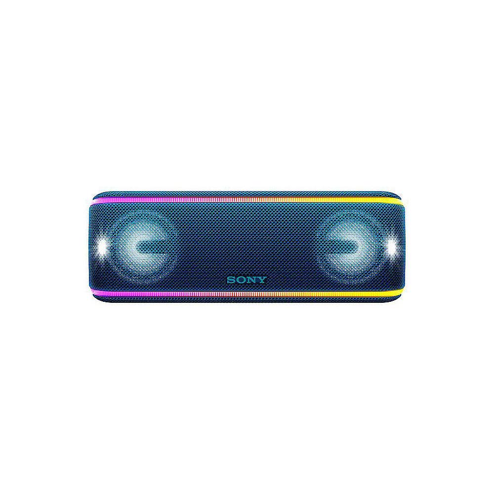 Sony SRS-XB41 tragbarer Lautsprecher (wasserabweisend, NFC, Bluetooth) blau