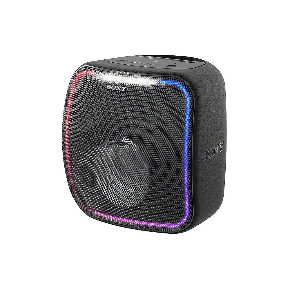 Sony SRS-XB501 Bluetooth Lautsprecher spritzwassergeschützt Lichteffekt schwarz