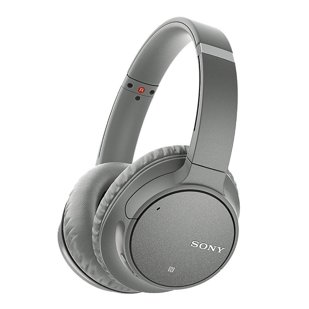 Sony WH-CH700N Over Ear Kopfhörer kabellos BT NC NFC Voice Assistent grau