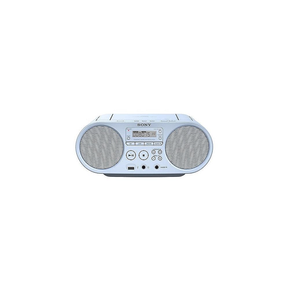 Sony ZS-PS50L CD-Boombox AM/FM mit USB blau