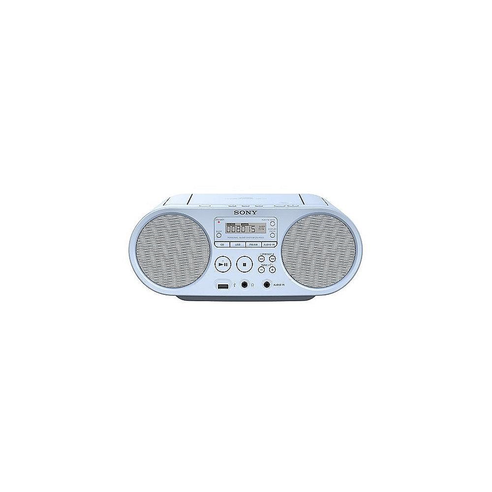 Sony ZS-PS50L CD-Boombox AM/FM mit USB blau, Sony, ZS-PS50L, CD-Boombox, AM/FM, USB, blau