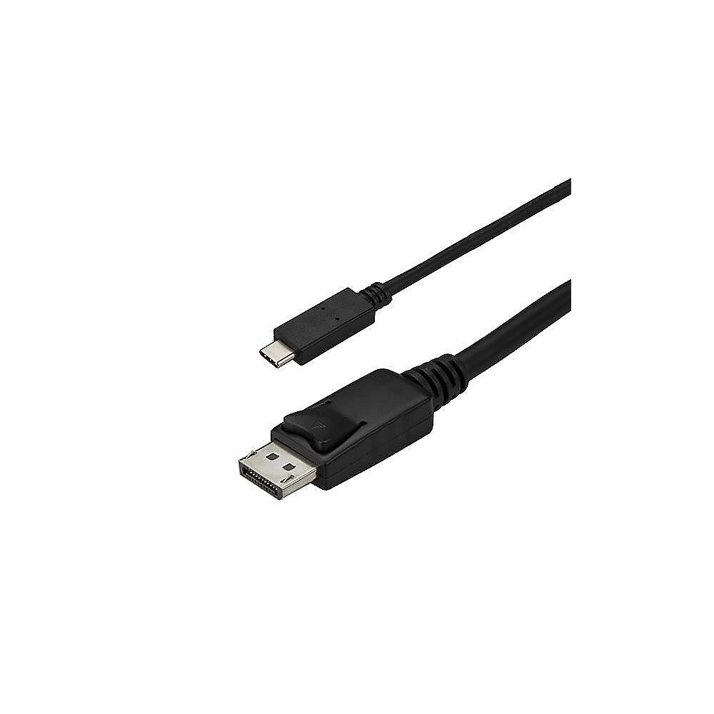 Startech USB-C zu Displayport Kabel St./St. schwarz, Startech, USB-C, Displayport, Kabel, St./St., schwarz