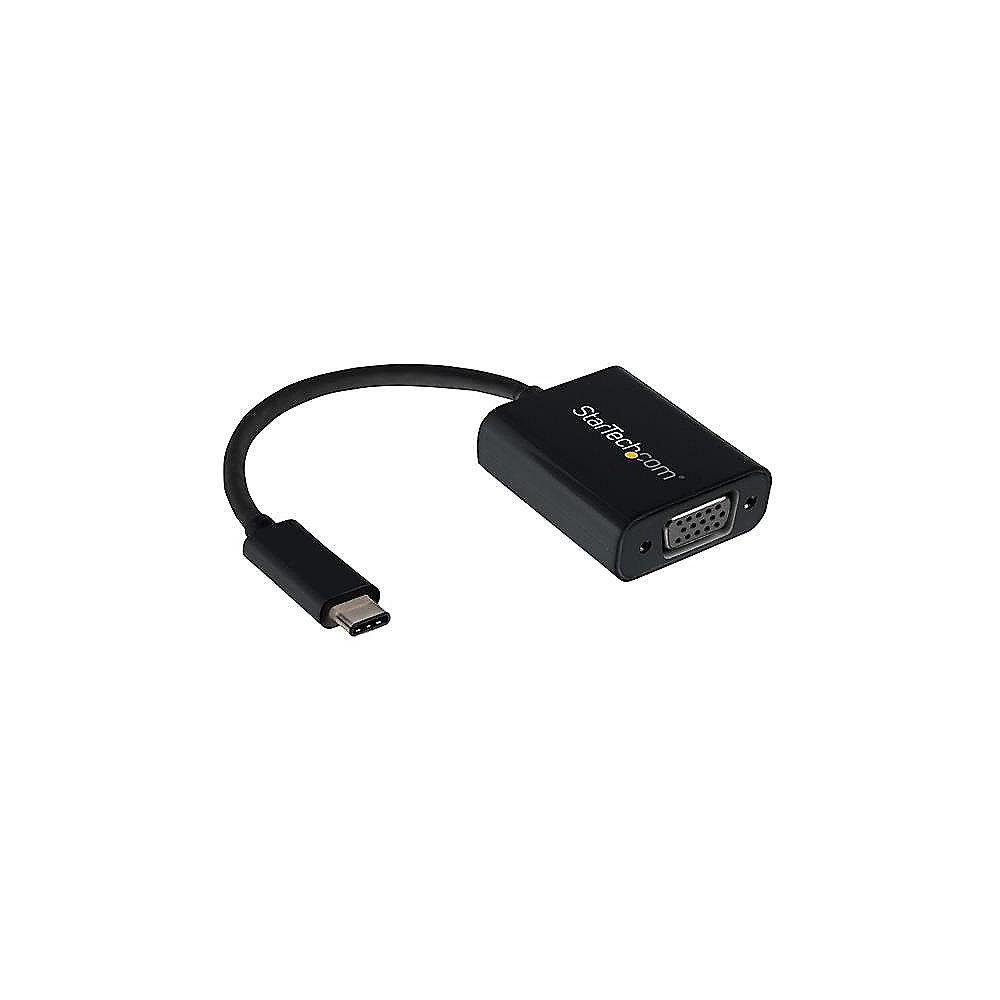 Startech USB-C zu VGA Adapter St./Bu. schwarz