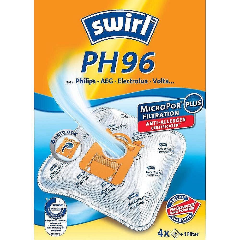 Swirl PH 96 MicroPor Plus AirSpace Staubsaugerbeutel (4er Pack)