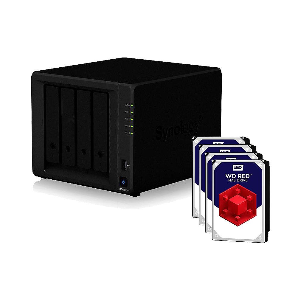 Synology Diskstation DS418play NAS 4-Bay 12TB inkl. 4x 3TB WD RED WD30EFRX