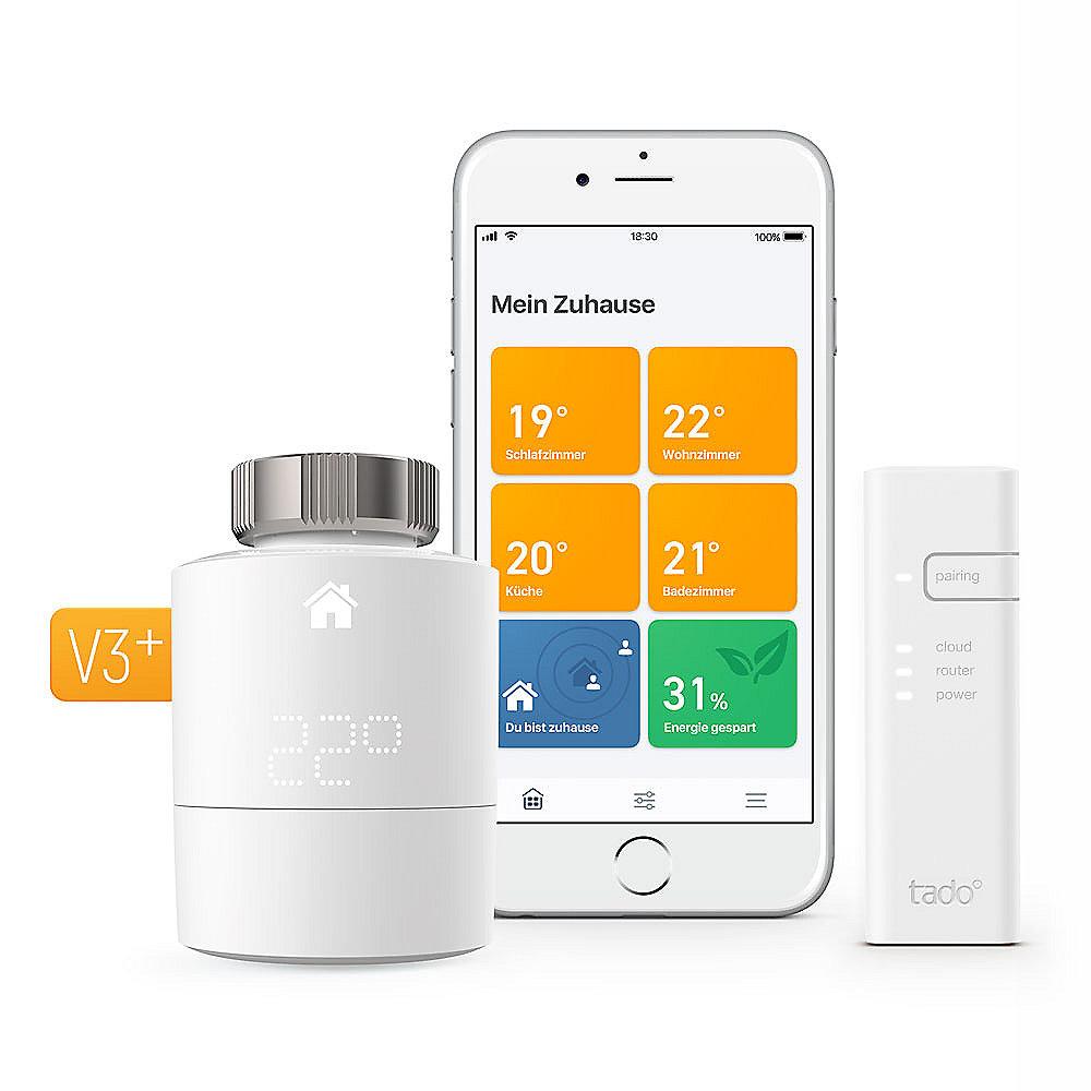 tado° Smart Radiator Thermostat - Starter Kit V3  inkl. 1 Bridge, tado°, Smart, Radiator, Thermostat, Starter, Kit, V3, inkl., 1, Bridge