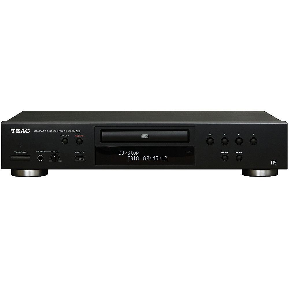 TEAC CD-P650 CD/CD-R/RW CD-Player, USB-MP3-Recorder, schwarz