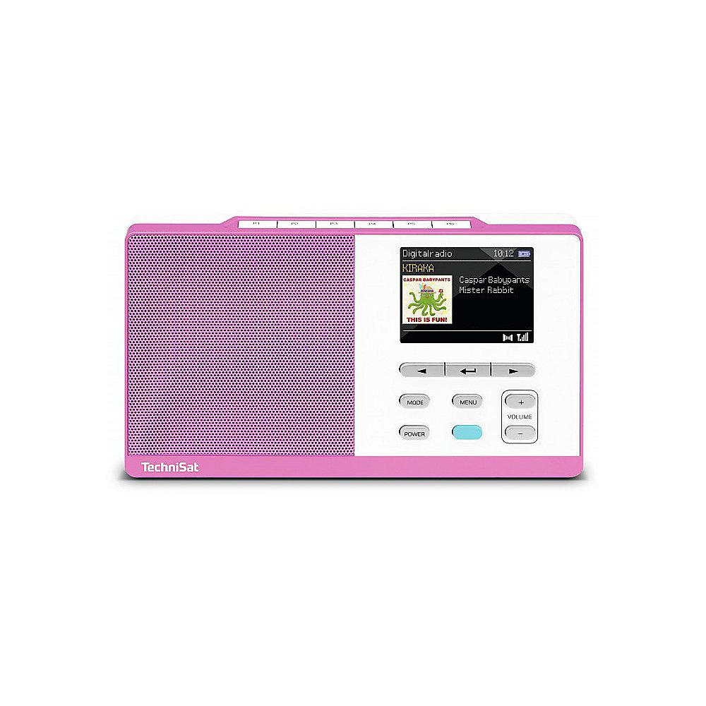 TechniSat DIGITRADIO KIRA 1, magenta/weiß UKW/DAB  Radio