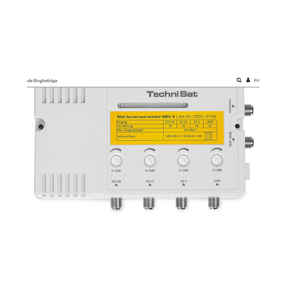 TechniSat Mehrbereichsverstärker MBV 4 UKW VHF UHF