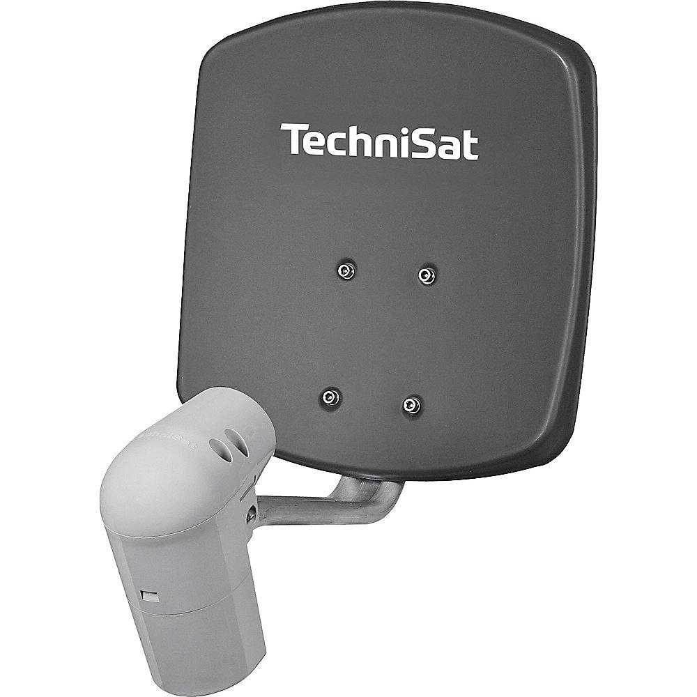 TechniSat SATMAN 33, UNYSAT-Twin-LNB, grau, DigitalSat-Antenne