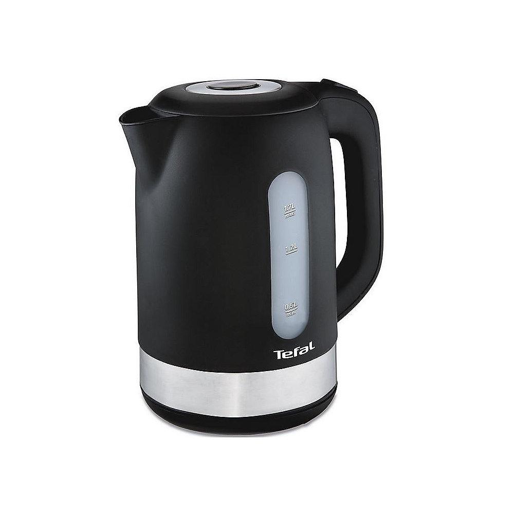 Tefal KO 3308 Wasserkocher 1,7 Liter Schwarz / Edelstahl