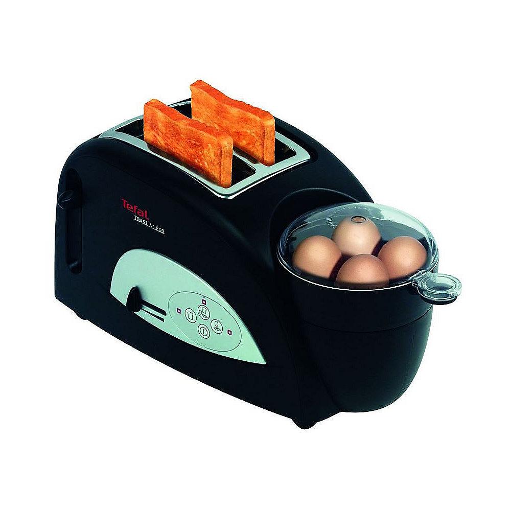 Tefal TT 5500 Toaster mit Eierkocher Toast n Egg Schwarz / Silber