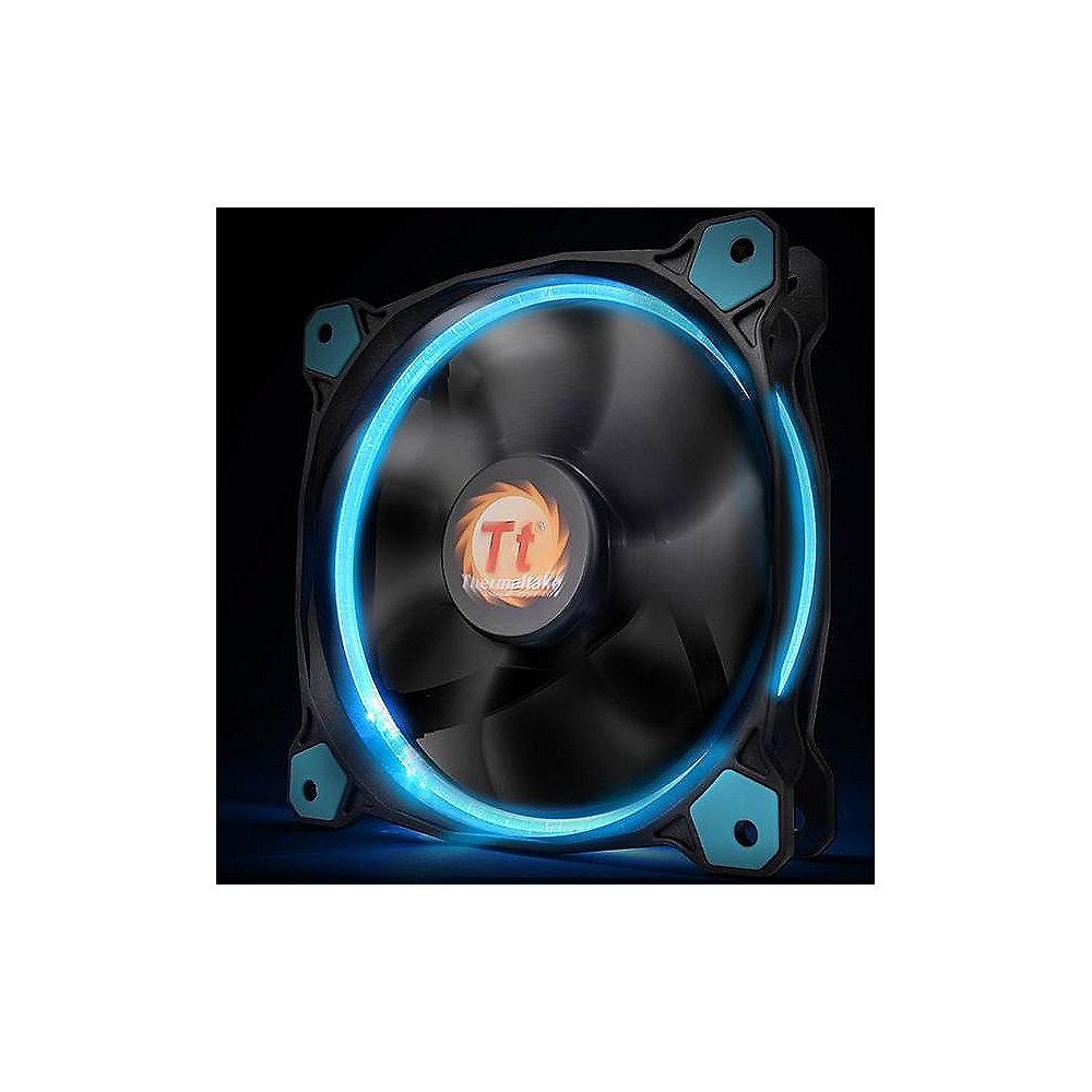 Thermaltake Riing 12 LED blau Gehäuselüfter 120x120x25mm 1000/1500upm