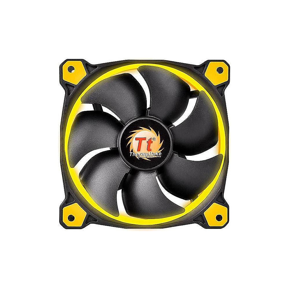 Thermaltake Riing 12 LED gelb Gehäuselüfter 120x120x25mm 1000/1500upm
