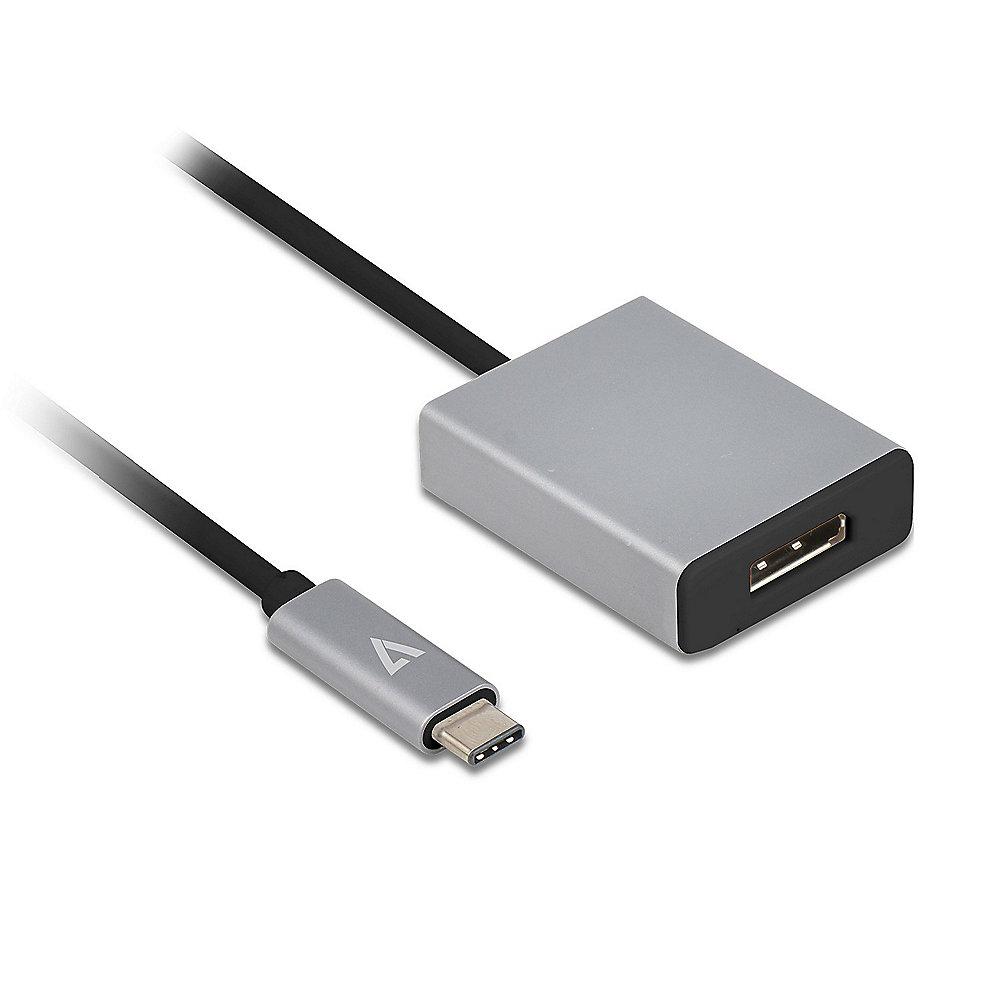 V7 USB 3.1 Adapterkabel Typ-C zu HDMI 4K St./Bu. grau