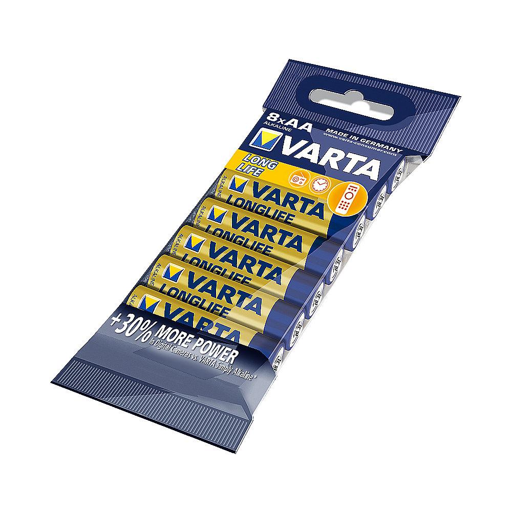 VARTA LongLife Batterie Mignon AA LR6 8er Folie