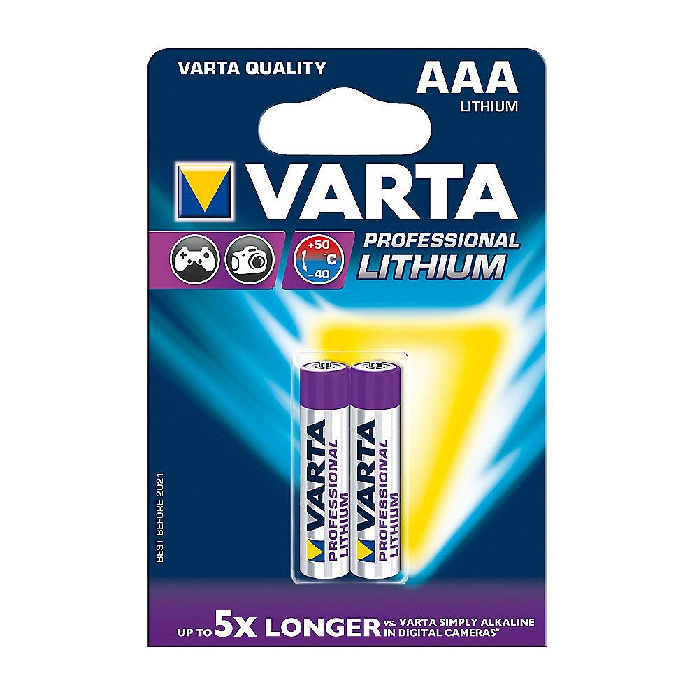 VARTA Professional Lithium Batterie Micro AAA L92 2er Blister