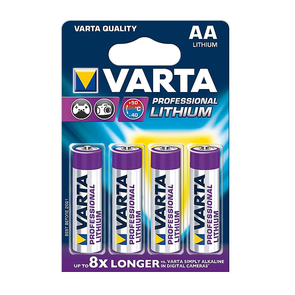 VARTA Professional Lithium Batterie Mignon AA FR06 1,5V 4er Blister