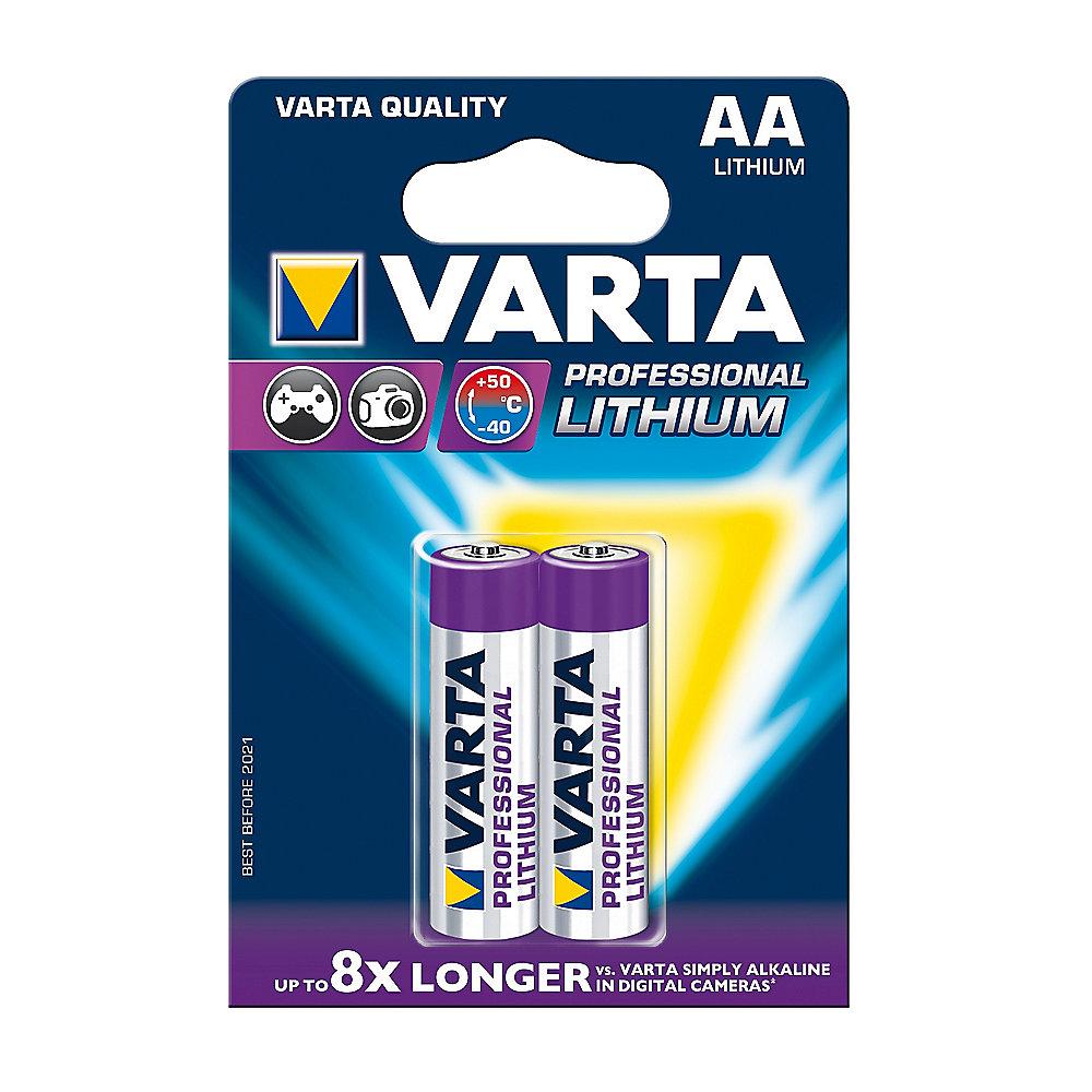 VARTA Professional Lithium Batterie Mignon AA L91 2er Blister