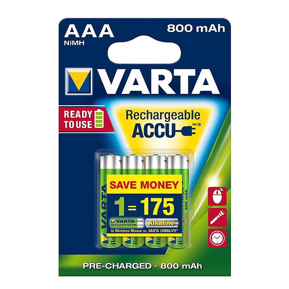 VARTA Ready2Use Akku Micro AAA HR3 4er Blister (800 mAh)