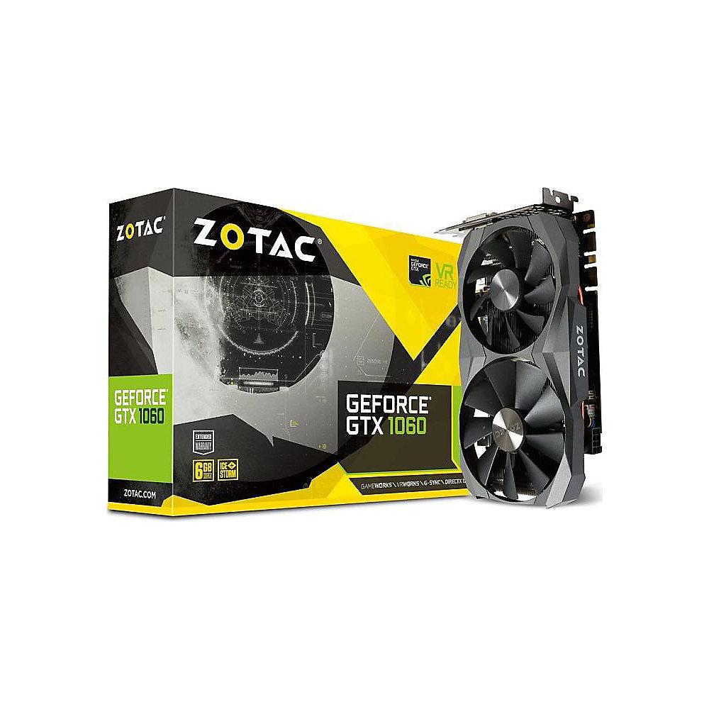 Zotac GeForce GTX 1060 6GB GDDR5X Grafikkarte DVI/HDMI/3xDP