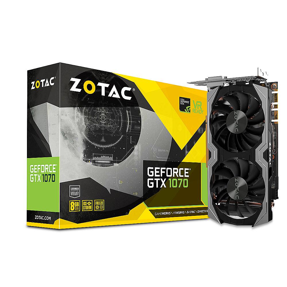 Zotac GeForce GTX 1070 Mini Edition 8GB GDDR5 Grafikkarte DVI/HDMI/3xDP