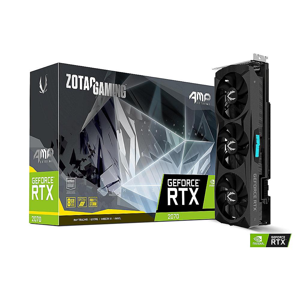 Zotac GeForce RTX 2070 AMP! Extreme  8 GB GDDR6 Grafikkarte 3xDP/HDMI/USB-C