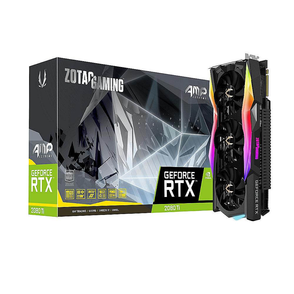 Zotac GeForce RTX 2080Ti AMP! Extreme 11 GB GDDR6 Grafikkarte 3xDP/HDMI/USB-C