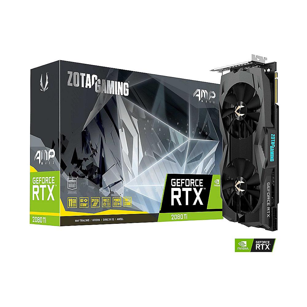 Zotac GeForce RTX 2080Ti AMP Maxx Ed. 11 GB GDDR6 Grafikkarte 3xDP/HDMI/USB-C