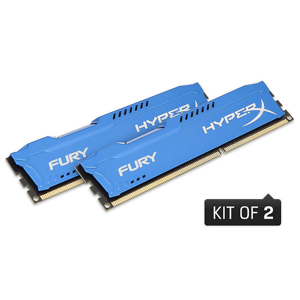 16GB (2x8GB) HyperX Fury blau DDR3-1866 CL10 RAM Kit