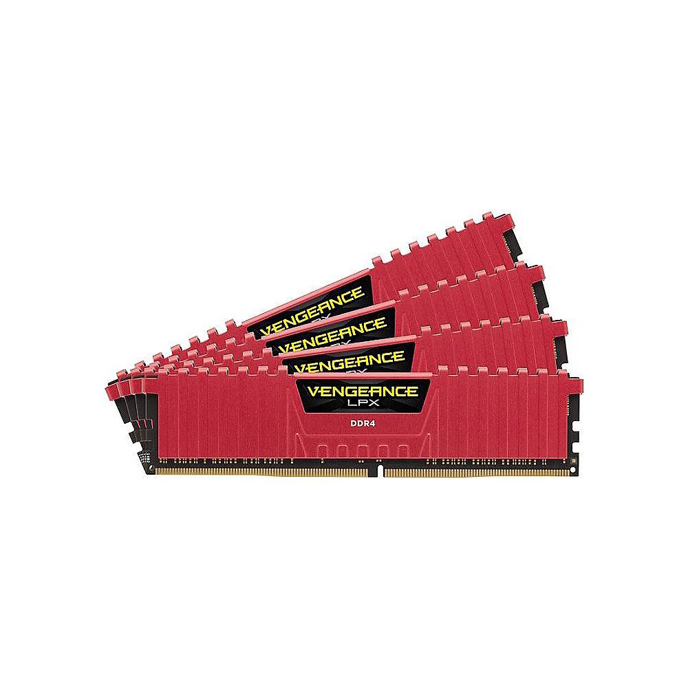 32GB (4x8GB) Corsair Vengeance LPX rot DDR4-4000 RAM CL19 Speicher Kit