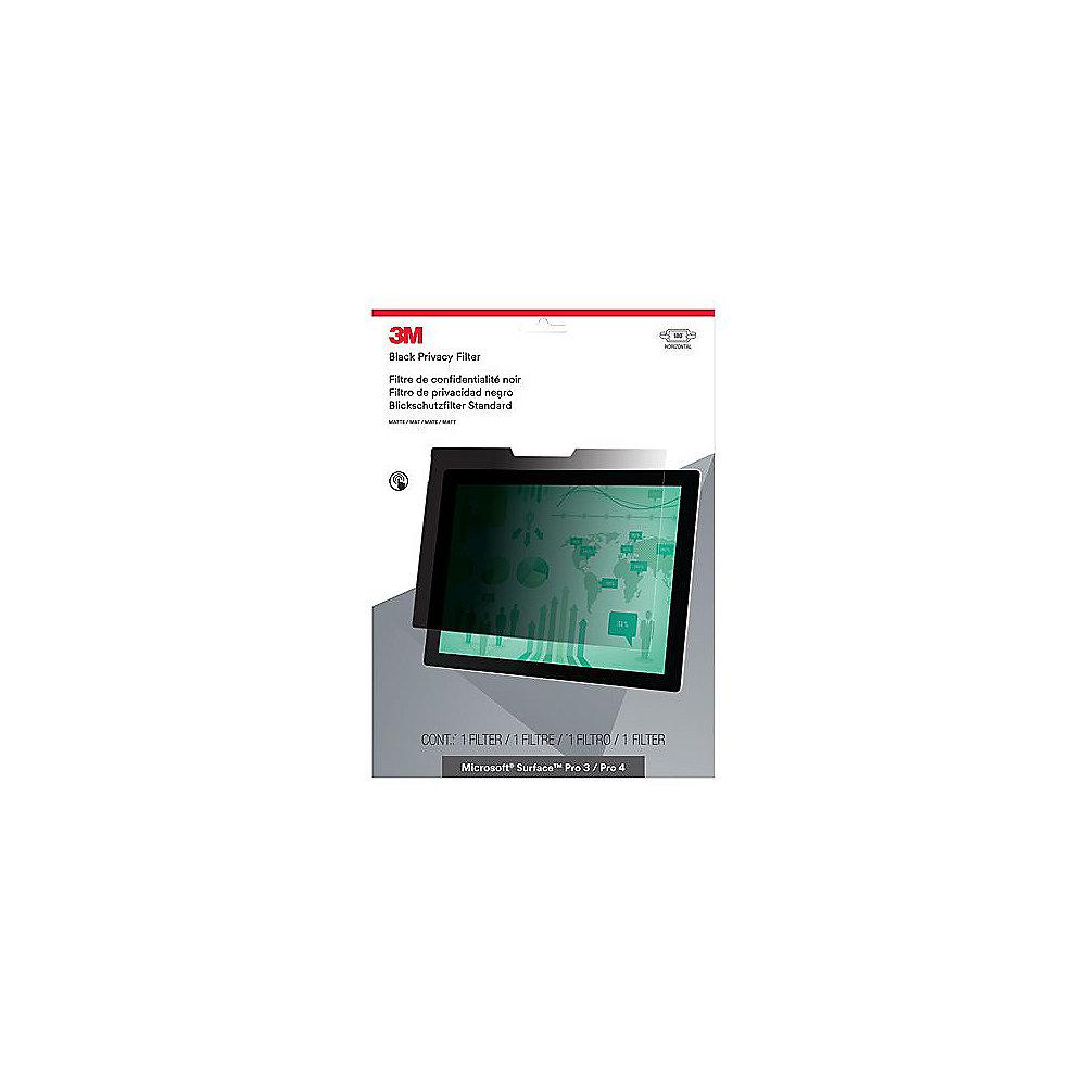 3M PFTMS001 Blickschutzfilter Black für Microsoft Surface Pro3 / Pro4 9804406212