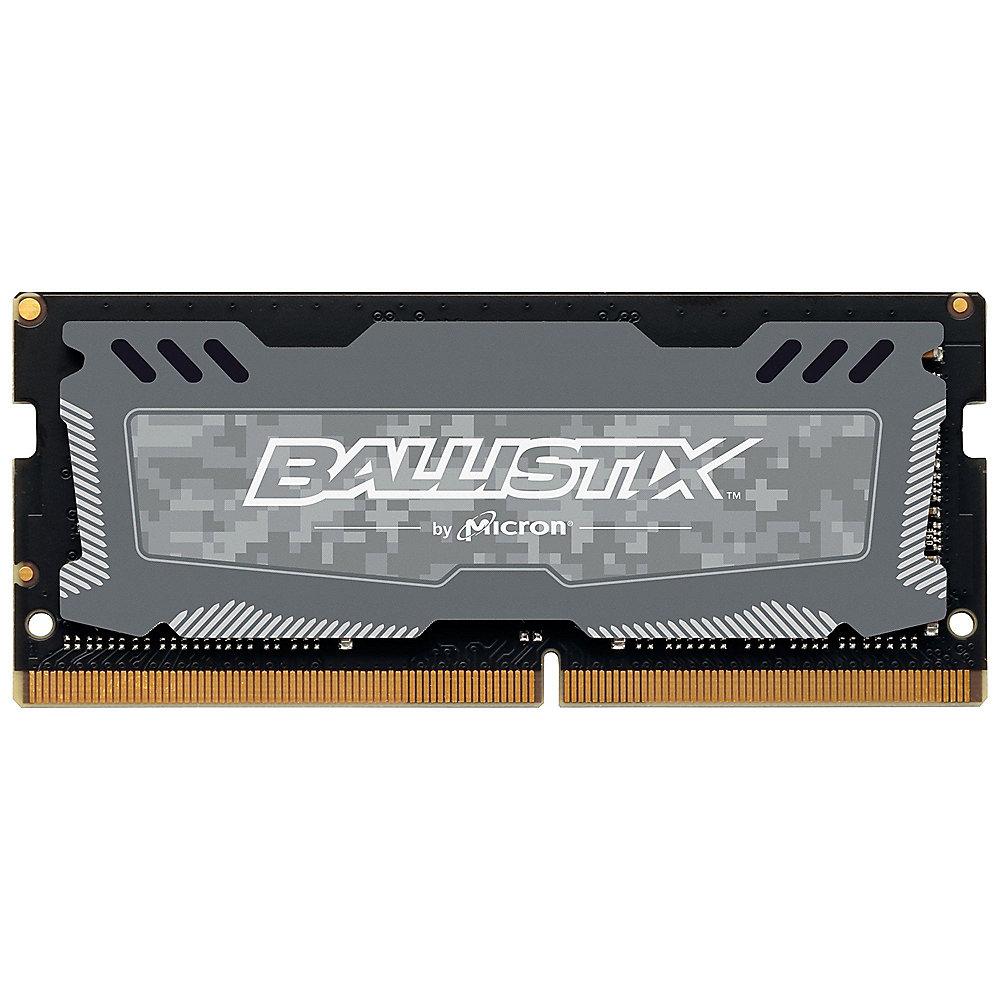 8GB Ballistix Sport LT DDR4-2666 CL16 SO-DIMM RAM Speicher Single Rank, 8GB, Ballistix, Sport, LT, DDR4-2666, CL16, SO-DIMM, RAM, Speicher, Single, Rank