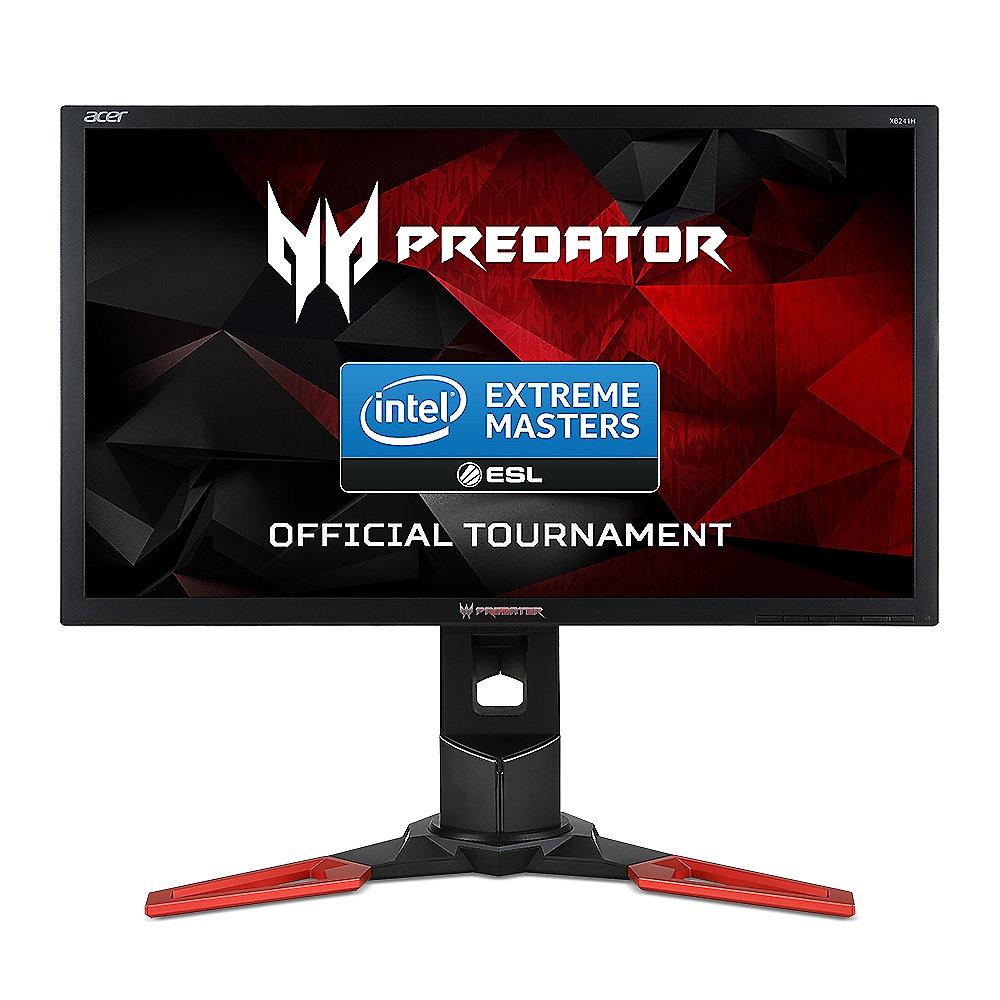 ACER Predator XB241Hbmipr 61cm (24") FHD Gaming-Monitor G-Sync 3D 144Hz 1ms HDMI