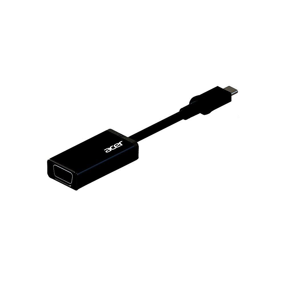 Acer USB Type C to VGA Adapter für Notebooks und 2-in-1s schwarz NP.CAB1A.011